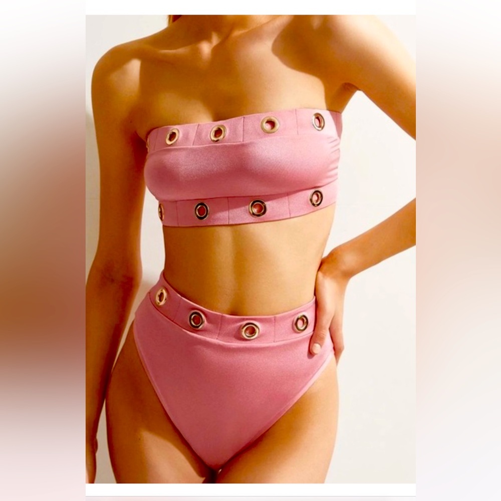 Oye Swimwear Arya Grommet Bandeau Bikini
